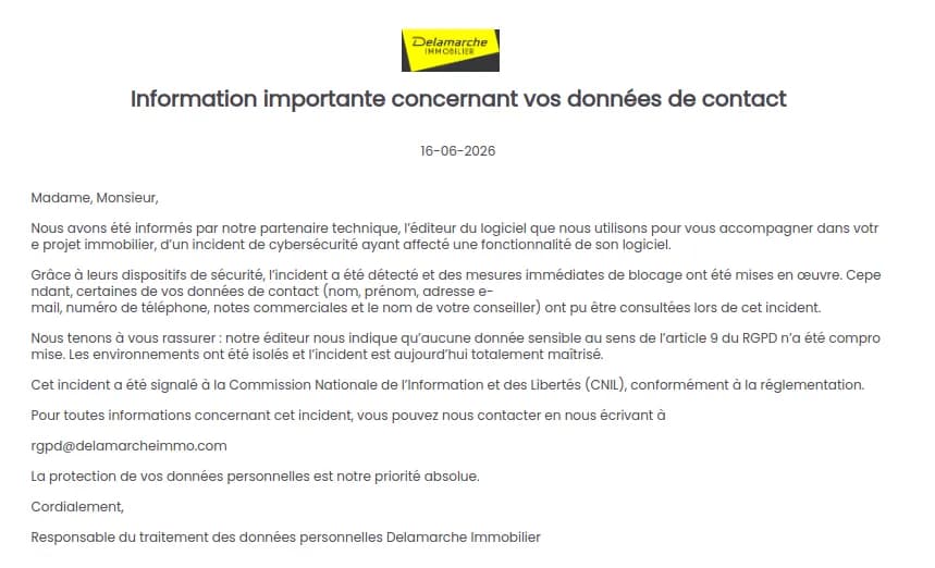 Preuve de fuite du 16 juin 2026