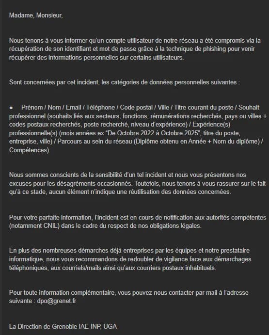 Preuve de fuite du 13 avril 2026