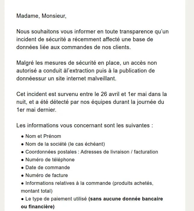 Preuve de fuite du 26 mai 2026