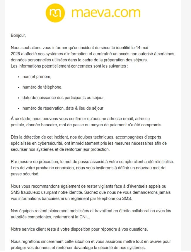 Preuve de fuite du 19 mai 2026